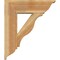 Ekena Millwork Funston Traditional Rough Sawn Bracket w/ Offset Brace, Western Red Cedar, 8"W x 24"D x 28"H BKT0806X24X28FST01RWR - alternate 2